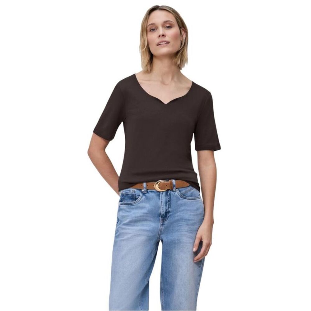 Street One Brown Cotton Long Sleeve Women's T-Shirt